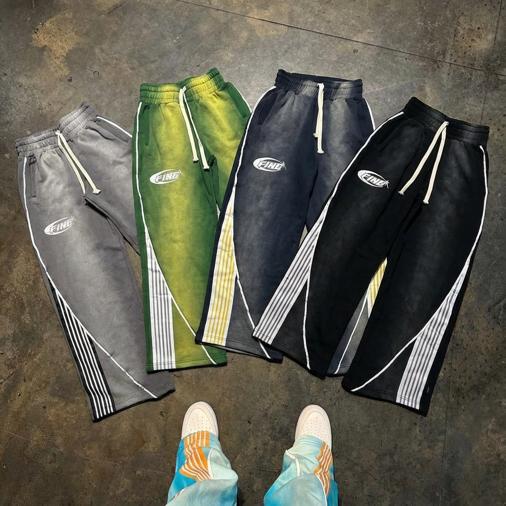 DISTRICT 13 FINE 'RACER' SWEATPANTS